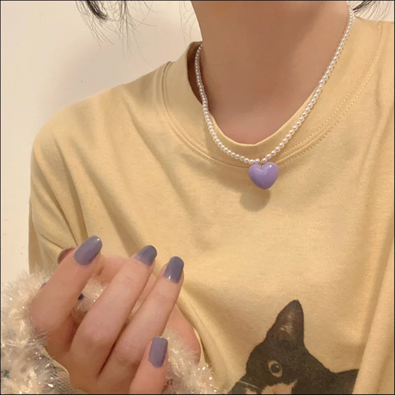 ButterGleam Gradient Pendant ā Gold Y2K-Inspired Bling Choker Necklace
