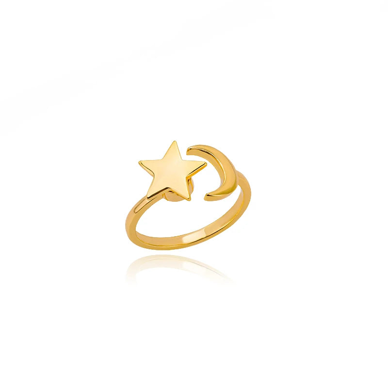 "TwirlCharm Clover Spinner Ring – Anti-Stress Steel Fidget Jewelry with Zircon Sparkle"
